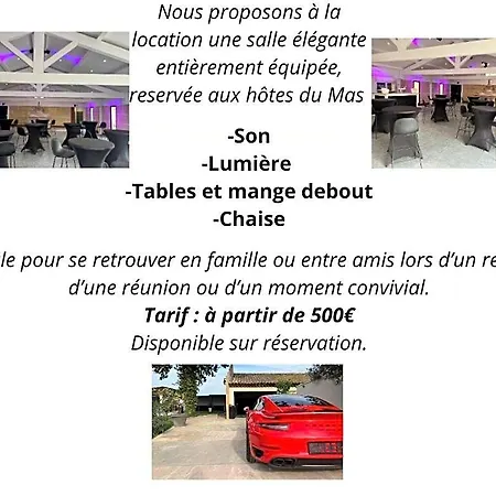 Отель Mas La Farelle D'hote,fitness & Salle De Jeux Gratuite & En Supplement